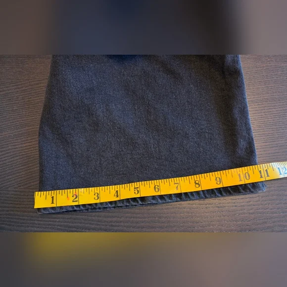 H&M ~ Denim Wide Leg Jeans ~ Washed Black ~ Sz 10 - Picture 10 of 10